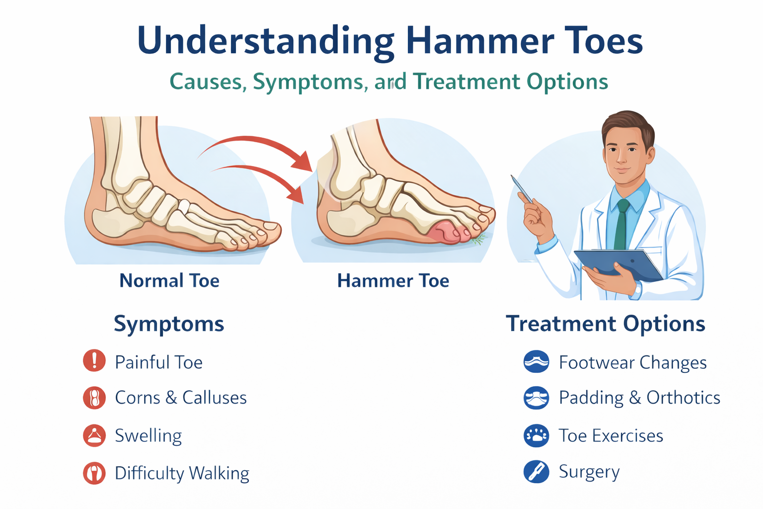 Understanding Hammer Toes: Causes, Symptoms, and Treatment Options