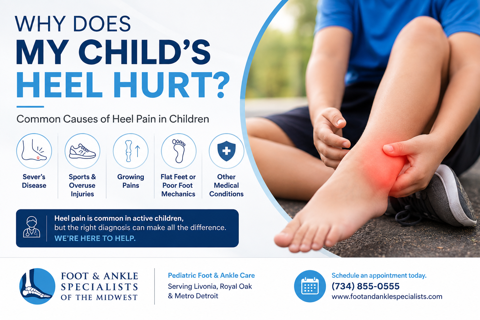 why does my childs feet hurt?